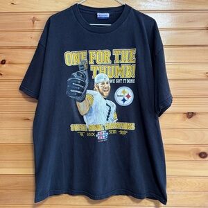 Reebok Vintage Pittsburgh Steelers Ben Roethlisberger Super Bowl Large